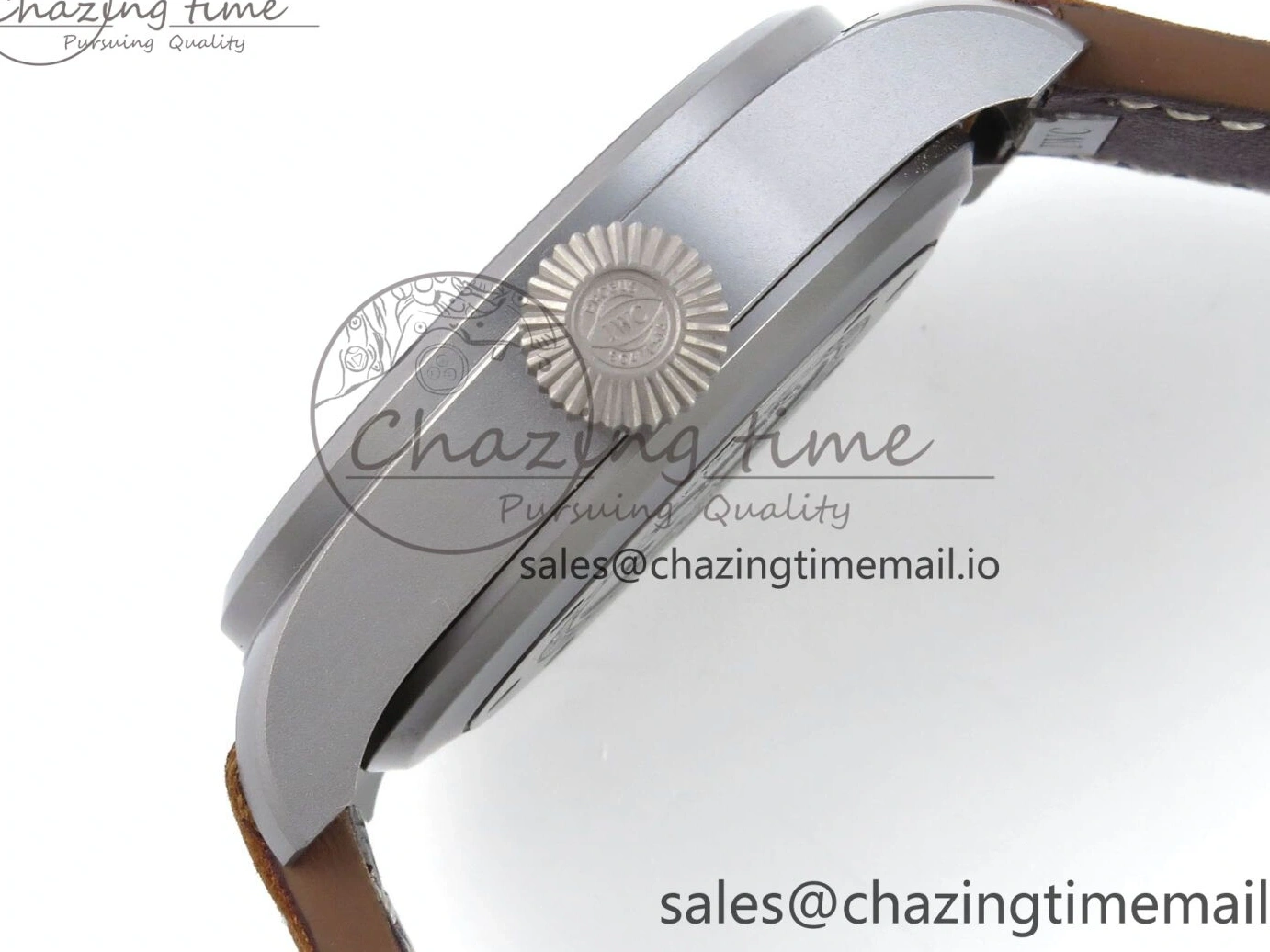 MIROTIME 0130 Big Pilot IW329701 M+F 1:1 Best Edition Black Dial on Brown Leather Strap MY RelaxedFit 7005